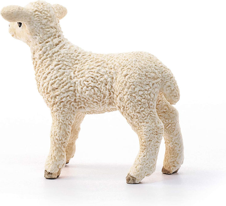 Schleich 13883 Lamb Farm World Toy Figurine - Realistic Hand-Painted Farm Animal Figure for Kids Aged 3+