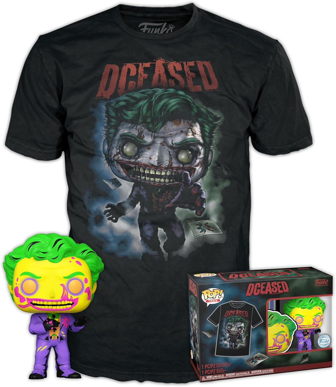 Funko POP! & Tee DC Comics - The Joker Vinyl Figure & T-Shirt Bundle (74548)