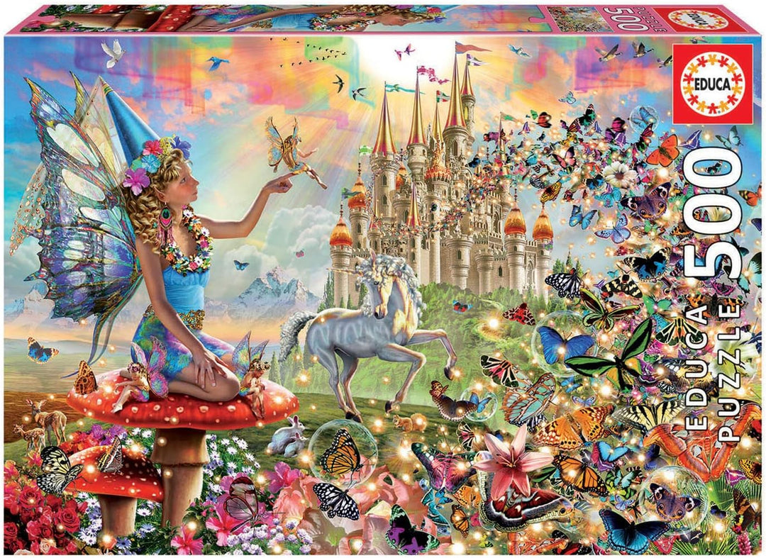 Educa Fairies and Butterflies 500-Piece Jigsaw Puzzle (19247)