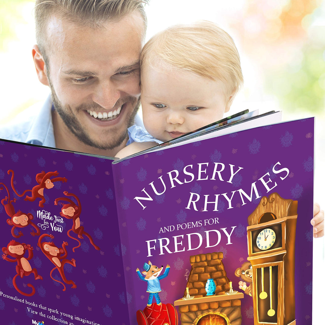 Personalised Baby Book of Nursery Rhymes - My Magic Name (Hardcover, Illustrated Edition)