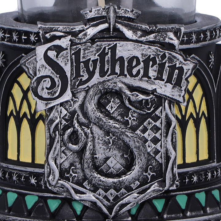 Nemesis Now Harry Potter Slytherin Tea Light Holder 7.5cm, Resin, Silver, Offici