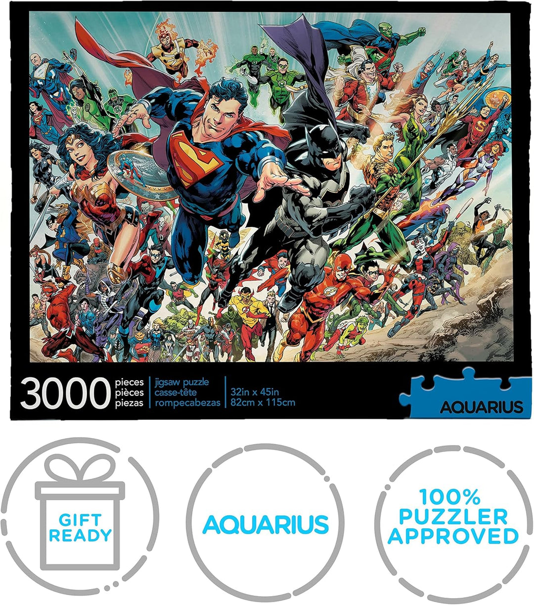 AQUARIUS DC Comics Cast - Justice League 3000-Piece Jigsaw Puzzle (68512)