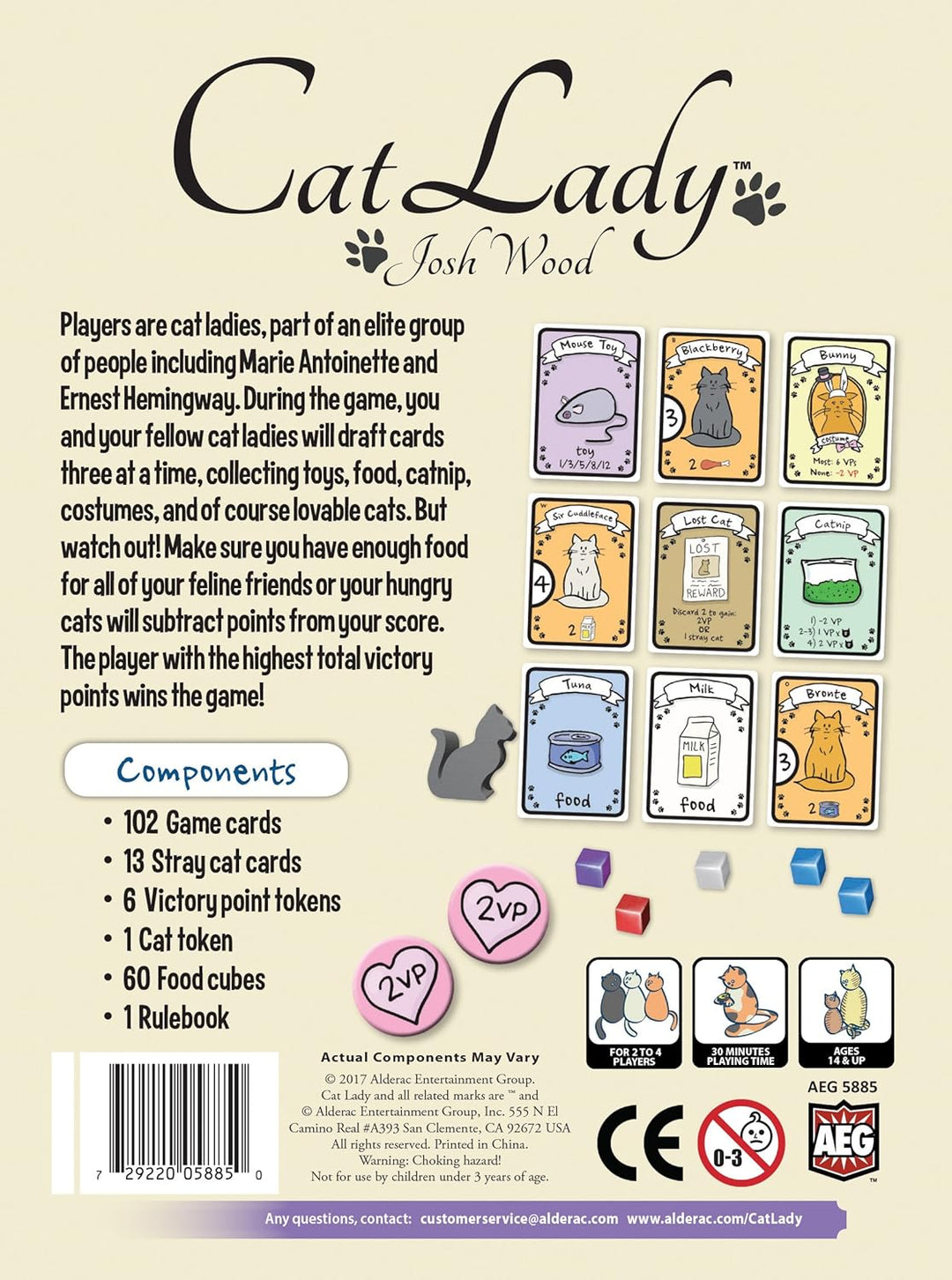 Alderac Entertainment Group Cat Lady Board Game (ALD05885)