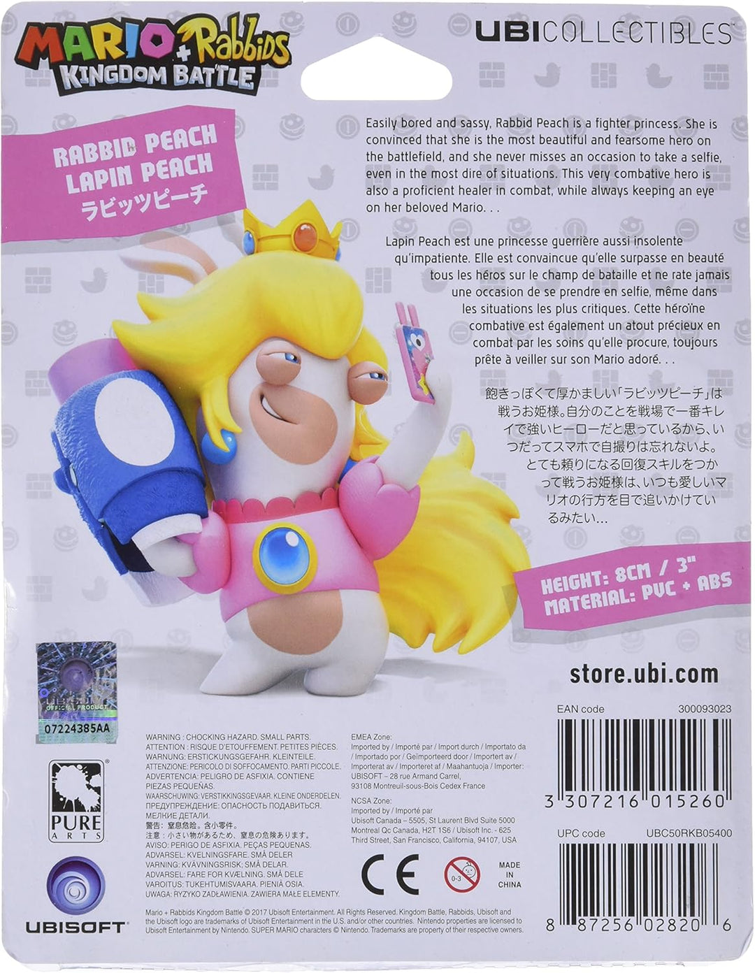 Ubicollectibles Mario + Rabbids Kingdom Battle - Rabbid Peach 3" Figurine (UBI-001)