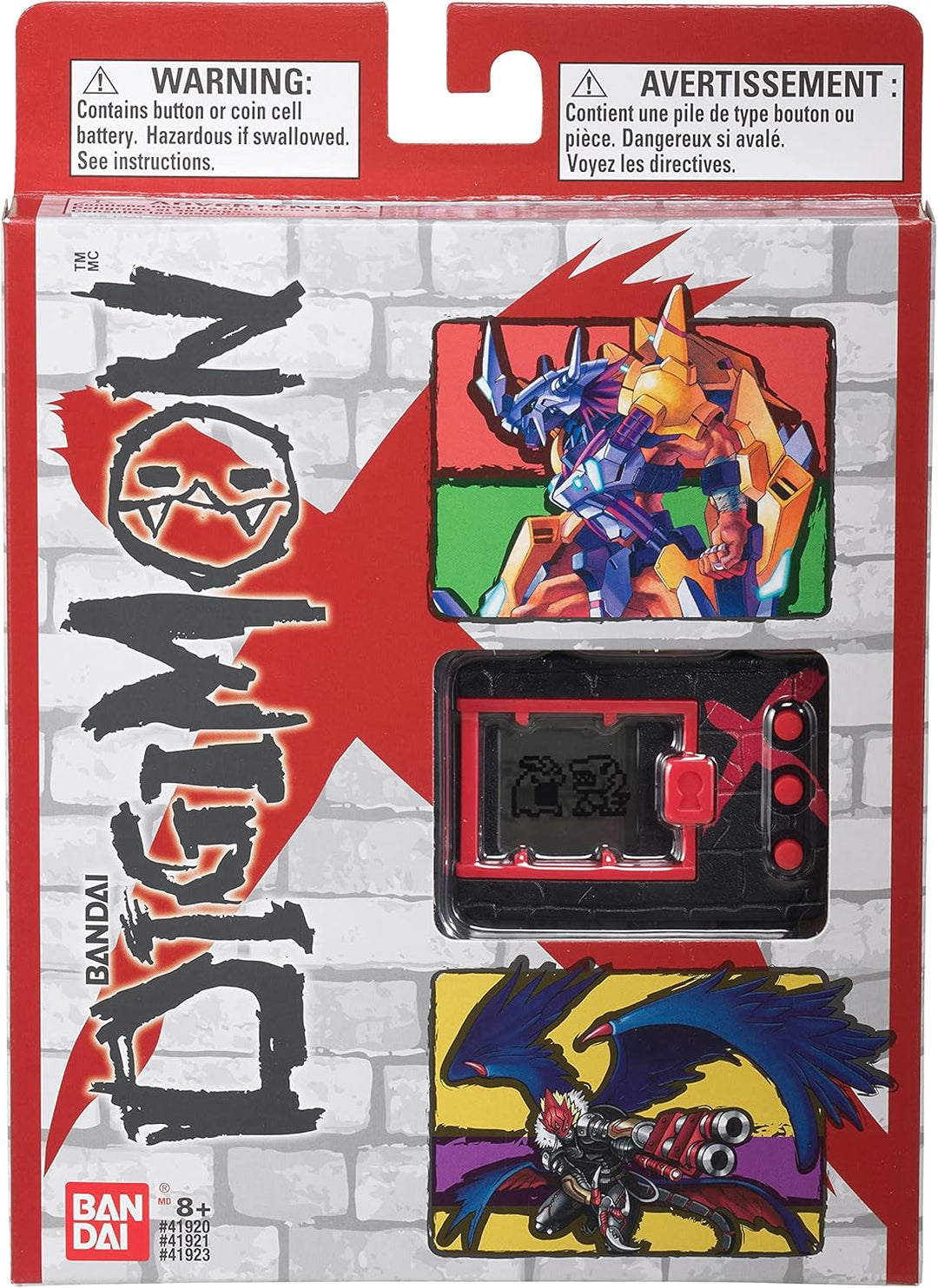 Bandai America Digimon X - Black & Red Virtual Pet, Reverse Compatibility, Quest Mode, Batteries Included, Ages 8+