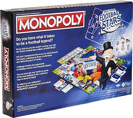 World Football Stars Monopoly Board Game