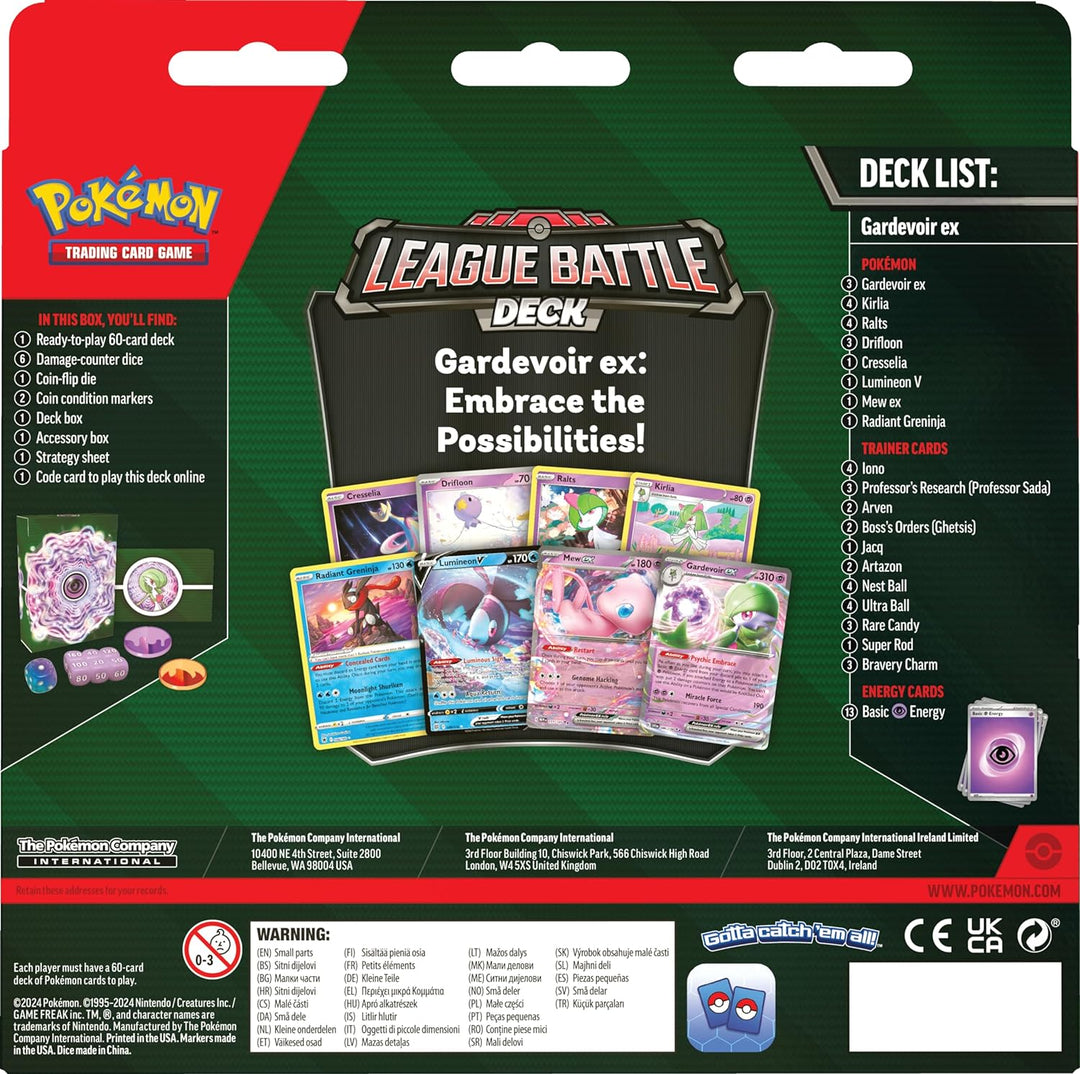 Pokémon Gardevoir ex League Battle Deck Trading Card Game (290-85753)