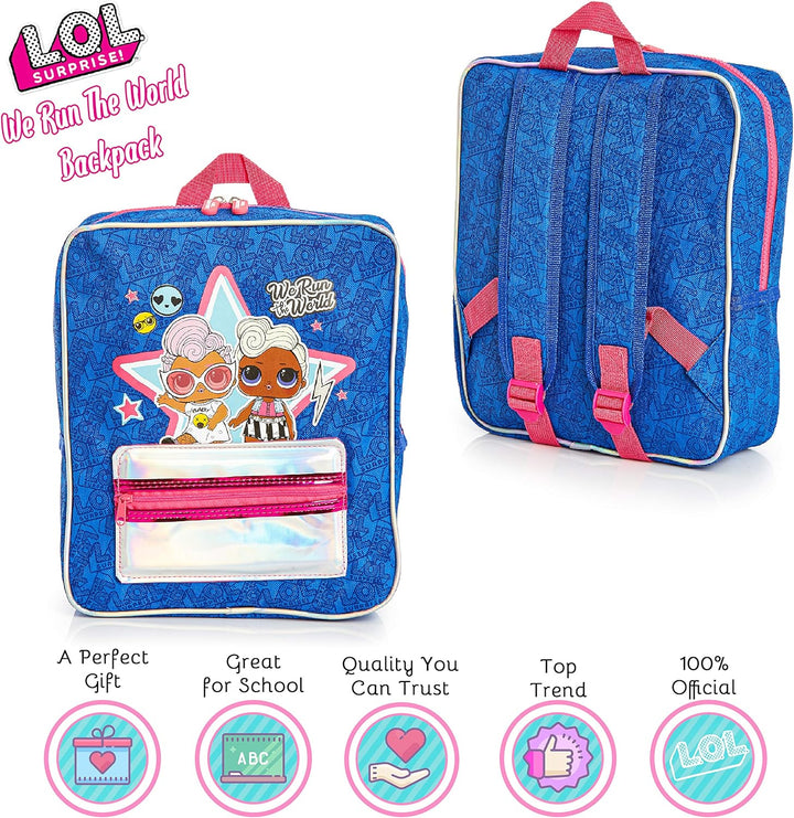 LOL SURPRISE Unisex Pocket Backpack, Leisure and Sportwear, Multicolor (NI-420-050)