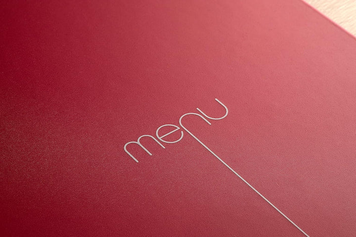 I LOVE MENU Risto Menu Holder, PVC, Bordeaux, 31.3 x 22.6 x 0.7 cm