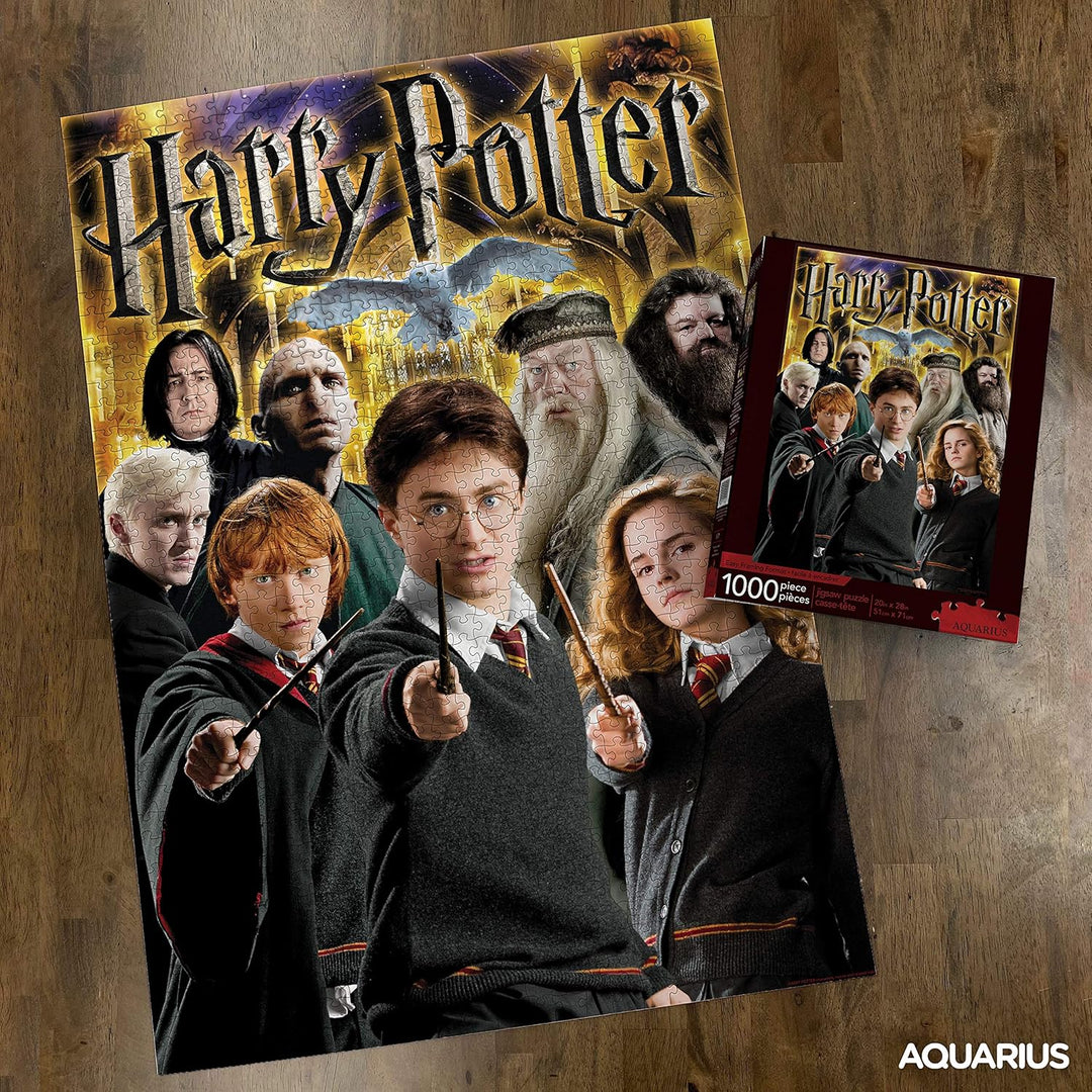 AQUARIUS Harry Potter Puzzle Character Collage - Harry Potter 1000-Piece Jigsaw Puzzle (65291)