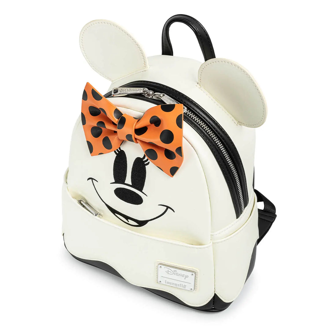 Loungefly Disney Ghost Minnie Glow In The Dark Cosplay Mini-Rucksack