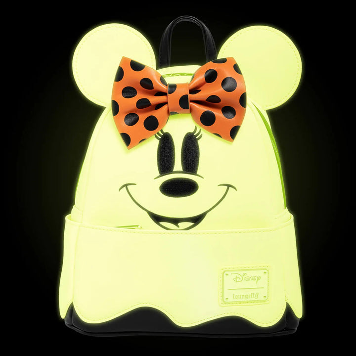 Loungefly Disney Ghost Minnie Glow In The Dark Cosplay Mini-Rucksack