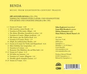 Benda-Sonaten / Sonatinen / Lieder [Audio-CD]