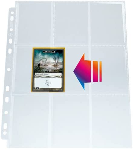 Gamegenic Ultrasonic 9-Pocket Sideloading 10 Pcs Pack (Clear)