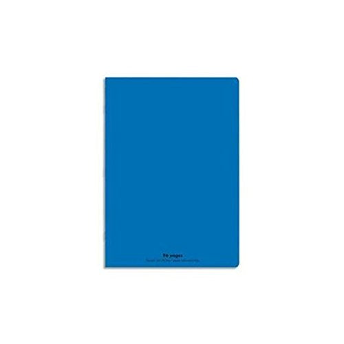 Neutrales 3er-Pack (Notizbuch, 96 Seyès-Seiten, 21 x 29,7), Einband aus Polypropylen, blau