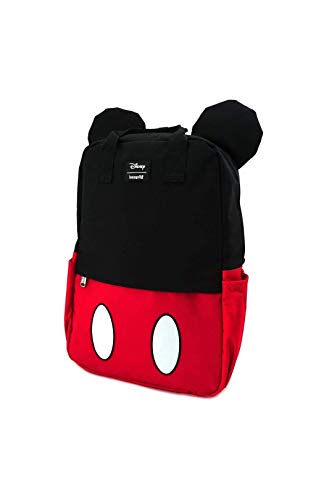 Mickey Mouse Loungefly - Mickey Cosplay Square Women Backpack Black-red-White, N