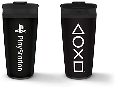 Pyramid International MTM25993 Playstation (Onyx) Metall-Reisebecher, 16 oz