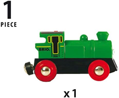 Batteriebetriebene Lokomotive von BRIO World für Kinder ab 3 Jahren – kompatibel mit allen BRIO-Eisenbahnsets und Zubehör