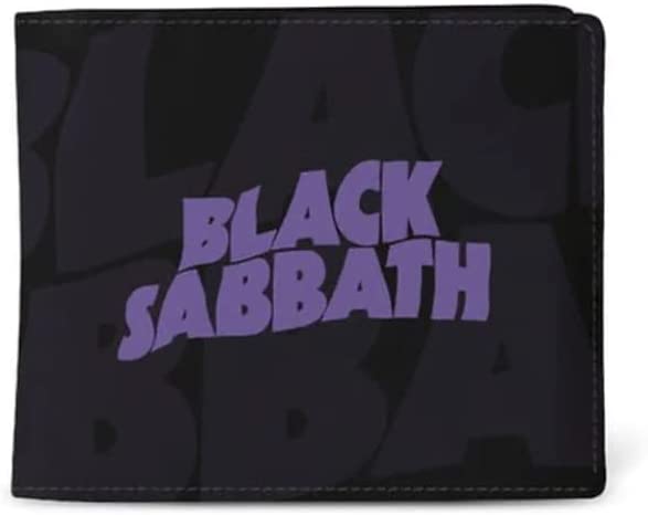 Rocksax-Geldbörse mit Black Sabbath-Logo, 10 cm x 11 cm x 1 cm – offiziell