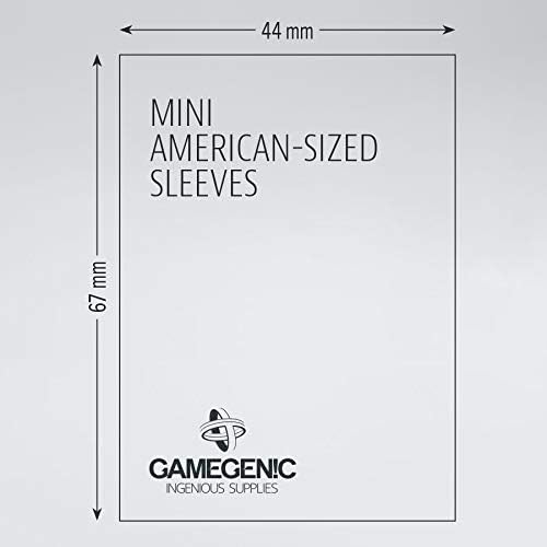 Gamegenic MATTE Mini-Brettspiel in amerikanischer Größe, 44 x 67 mm – 50 Hüllen