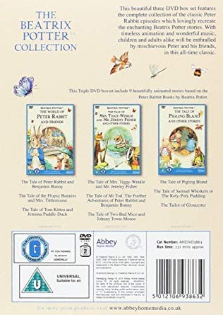 Die Beatrix Potter Collection DVD BOX SET REGION 2 UK [DVD]