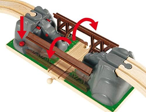 Zusammenklappbare Eisenbahnbrücke von BRIO World für Kinder ab 3 Jahren – kompatibel mit allen BRIO-Eisenbahnsets und Zubehör