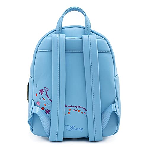 Loungefly POP Disney Pocahontas Meeko Flit Earth Day Damen-Schultertasche mit doppeltem Riemen