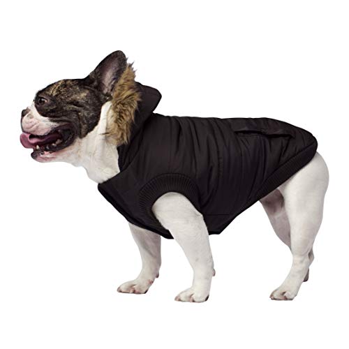 Canada Pooch North Pole Parka Dog Coat, Size 10, Black