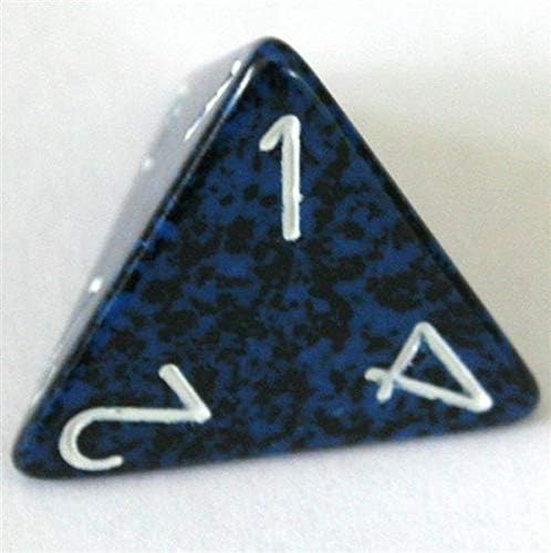 Chessex DND Dice Set-Chessex D&D Dice-16mm Speckled Stealth Plastic Polyhedral Dice Set-Dungeons and Dragons Dice ludes 7 Dice