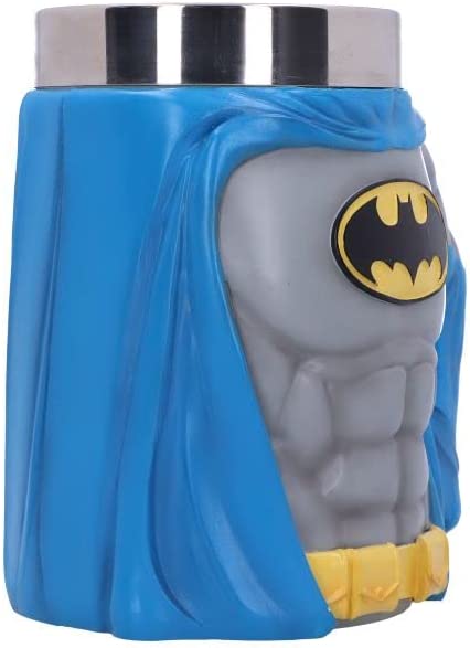 Offiziell lizenzierter Batman-Held-Krug von Nemesis Now, Grau, 16,3 cm