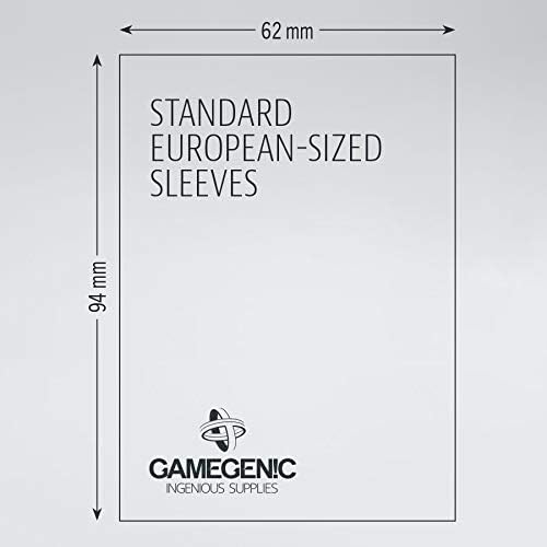 GAMEGEN!C – Prime Standard-Hüllen in europäischer Größe, 62 x 94 mm (50), Farbe Klar (GGS10049ML)