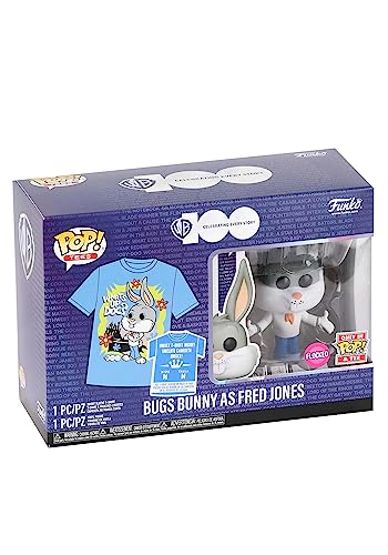 Funko POP! &amp; T-Shirt: WB100 – Bugs Bunny Fred Bunny als Fred – beflockt – mittel – Warnhinweis