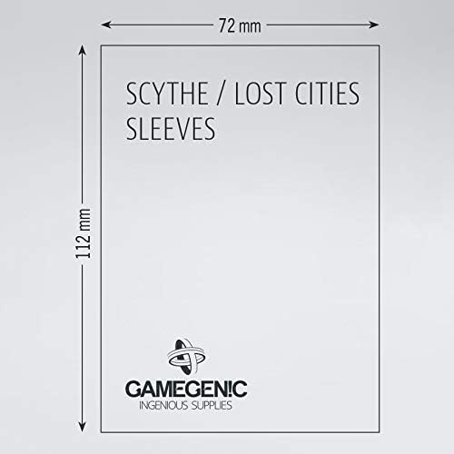 GAMEGEN!C GGS10058ML Matte Scythe/Lost Cities Hüllen 72x112mm (60), Klar