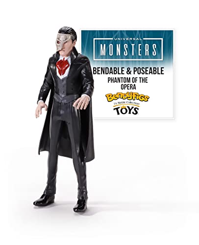 The Noble Collection Universal Monsters Bendyfigs Phantom – 7,5 Zoll (19 cm) Noble T