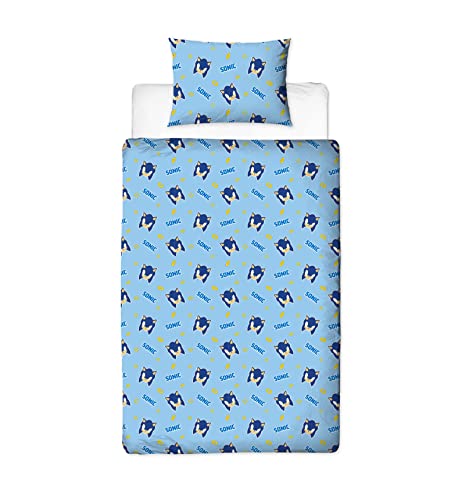 Sonic The Hedgehog Design Single Duvet Cover Set