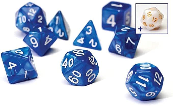 Pearl Blue Poly Set - Sirius Dice