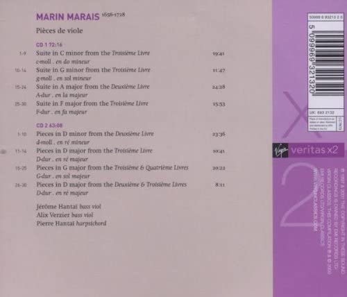 Marais: Pieces de viole [Audio-CD]