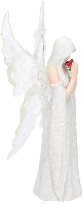Nemesis Now B2798G6 Love Remains Anne Stokes Figurine 26cm White, Resin