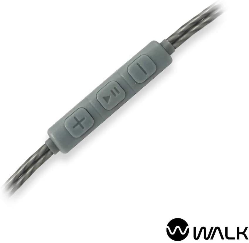 Walk Audio Wired Ohrhörer aus silbernem Metall