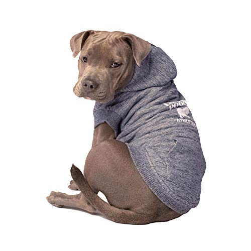 Canada Pooch Cozy Caribou Hoodie Marled Dog Coat, Size 20, Grey