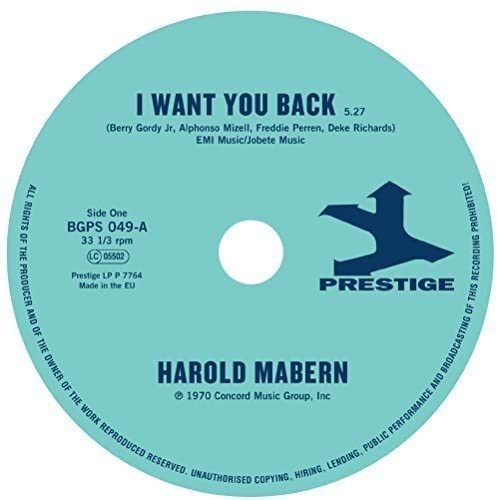 Harold Mabern – I Want You Back / Sister Janie [7" [Vinyl]