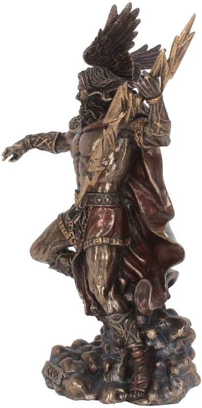 Nemesis Now Zeus-Figur, 36 cm, Bronze