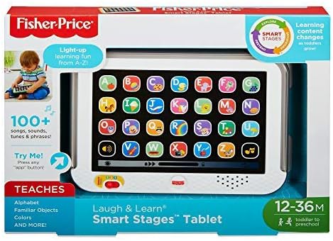 Fisher-Price Laugh &amp; Learn Smart Stages Tablet, frühes Entwicklungs- und Aktivitätsspielzeug