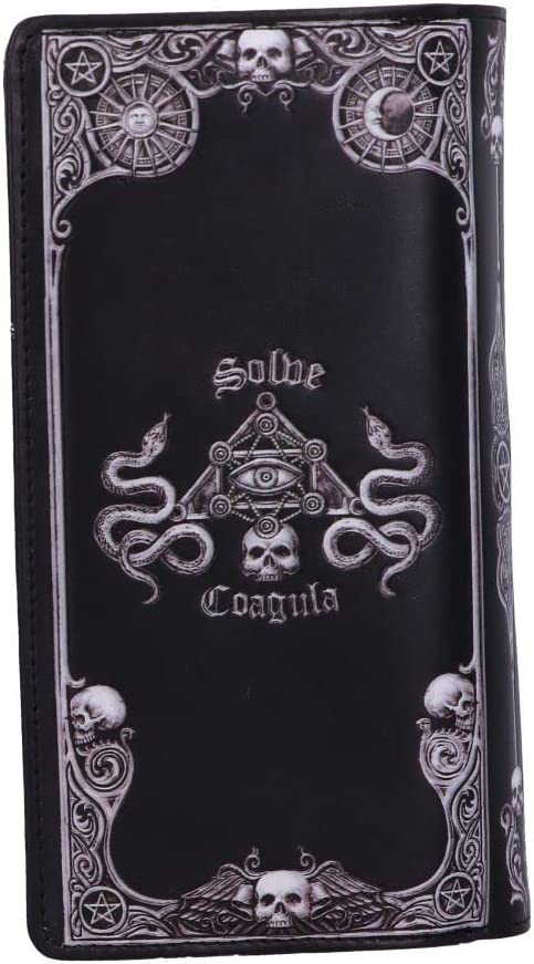 Nemesis Now Baphomet Embossed Purse, Black, 18.5cm