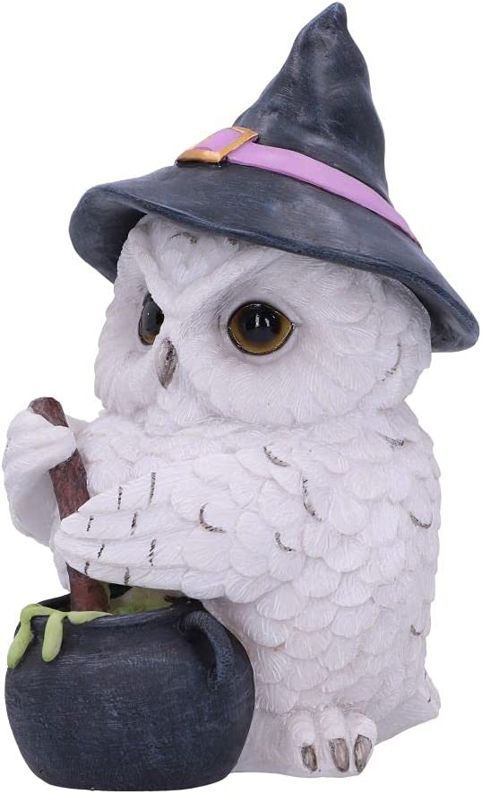 Nemesis Now Owl Potion Figur 17,5 cm, Weiß