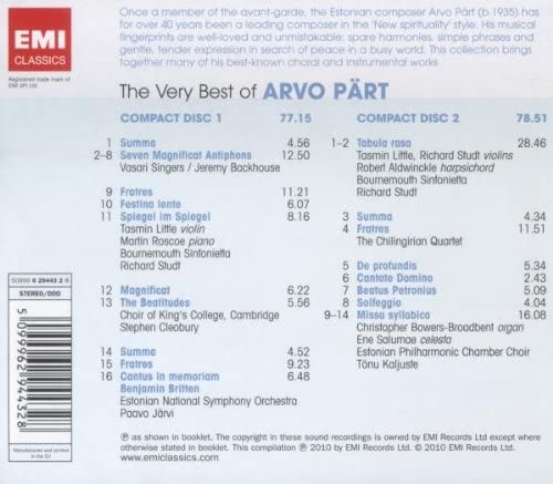 The Very Best of Arvo Part – [Audio-CD]