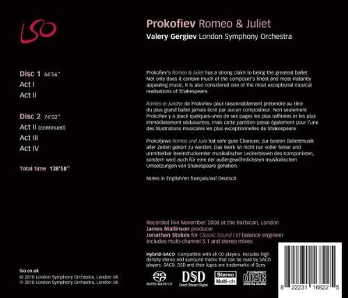 Prokofjew: Romeo und Julia (LSO / Gergiev) [Audio CD]