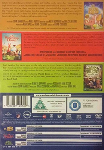 The BFG / Watership Down / The Wind in the Willows DVD-Box-Set – Familie/Fantasy [DVD]