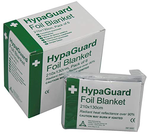 HypaGuard Foil Survival Blanket (Pack of 6)