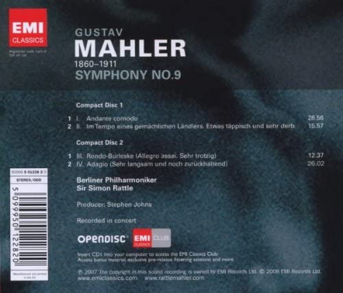 Berliner Philharmoniker - Mahler: Symphonie Nr. 9 [Audio CD]